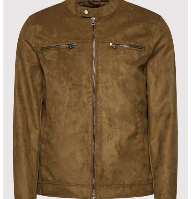 Мъжко яке -  209123944 - Еко кожа - Кафяв Only  Sons