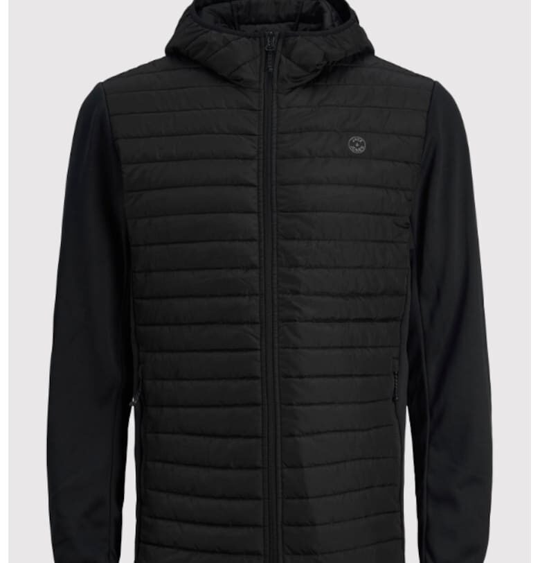 Мъжко яке -  209732382 - Полиестер - Черен Jack  Jones