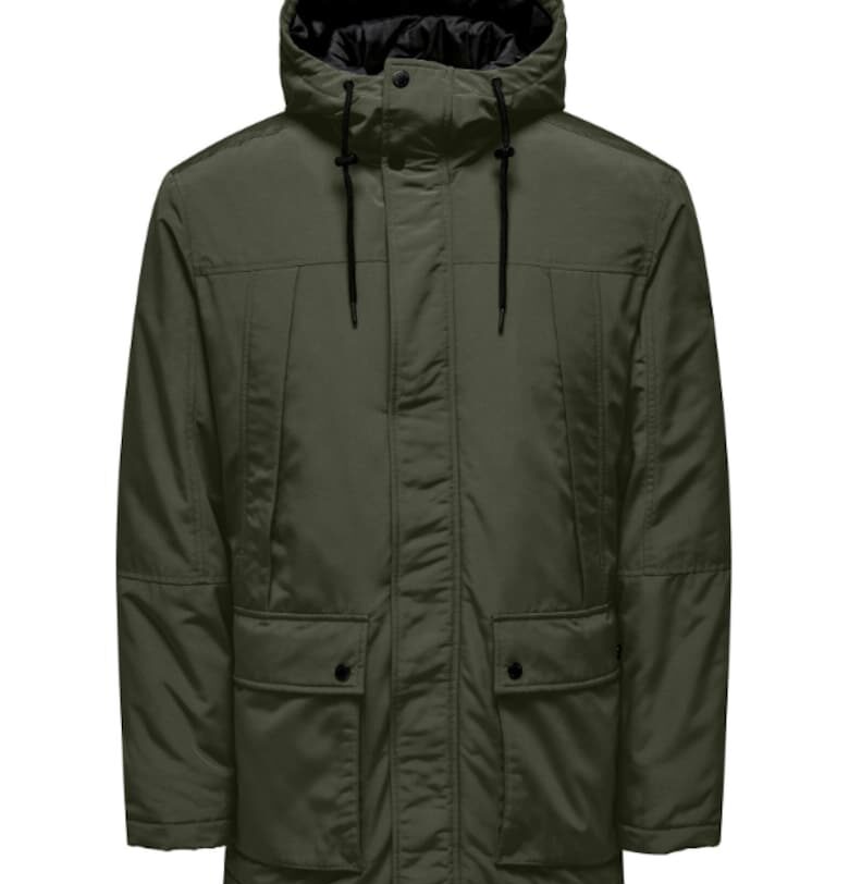 Мъжко яке -  302019151 - Полиестер - Зелен Only  Sons