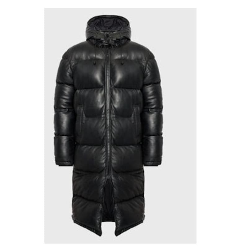 Мъжко яке -  302019793 - Естествена кожа - Черно - Черен Serge Pariente