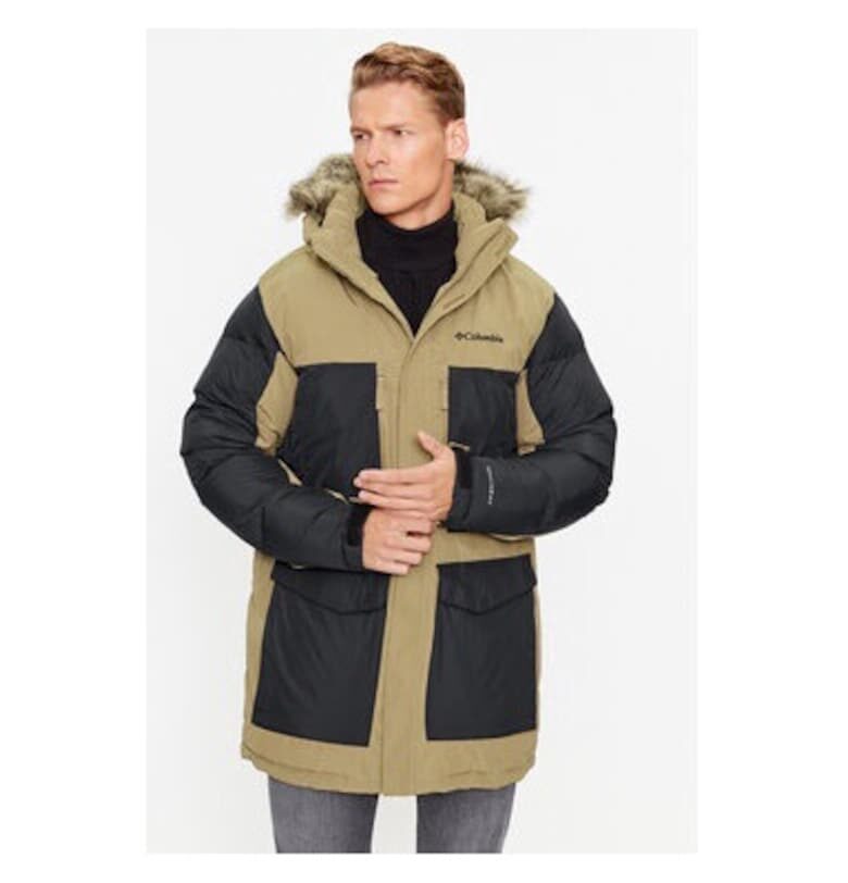 Мъжко яке -  302396696 - Найлон/Рециклиран полиестер - Кафяв Columbia