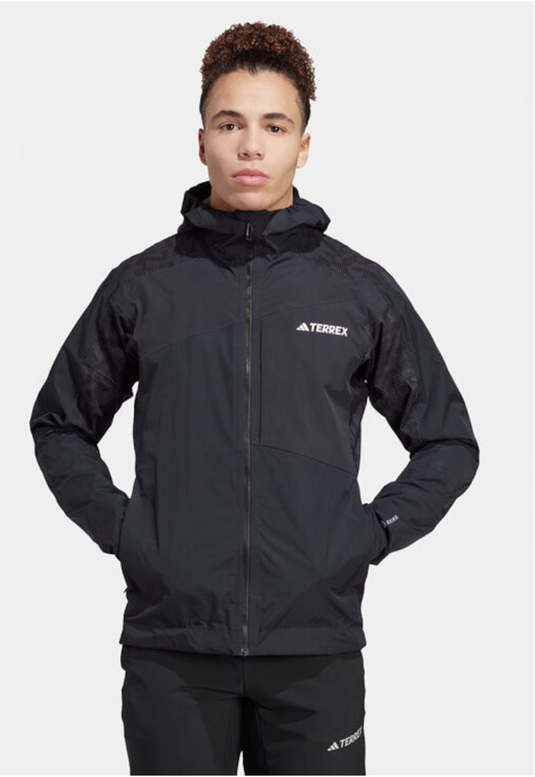 Мъжко яке - 303455217 - Полиамид - Черно - Черен adidas