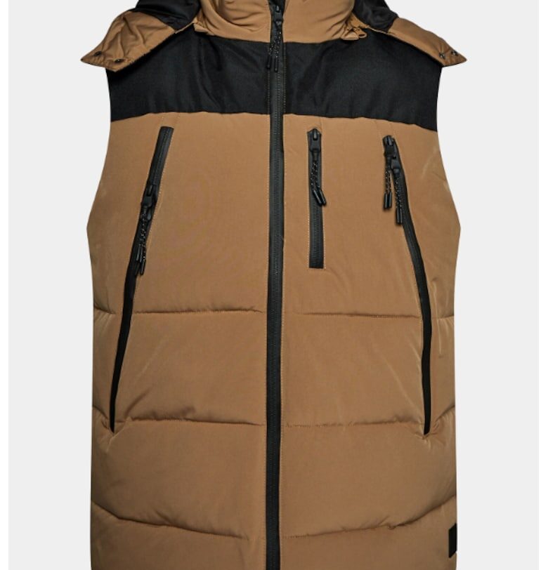 Мъжко яке -  303548377 - Полиестер - Кафяв Indicode