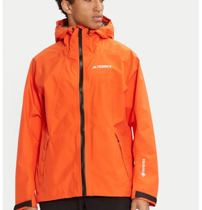 Мъжко яке -  304055874 - Рециклиран полиестер - Оранжево adidas