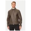 Мъжко яке -  304237614 - Естествена кожа - Кафяв - Кафяв BOSS
