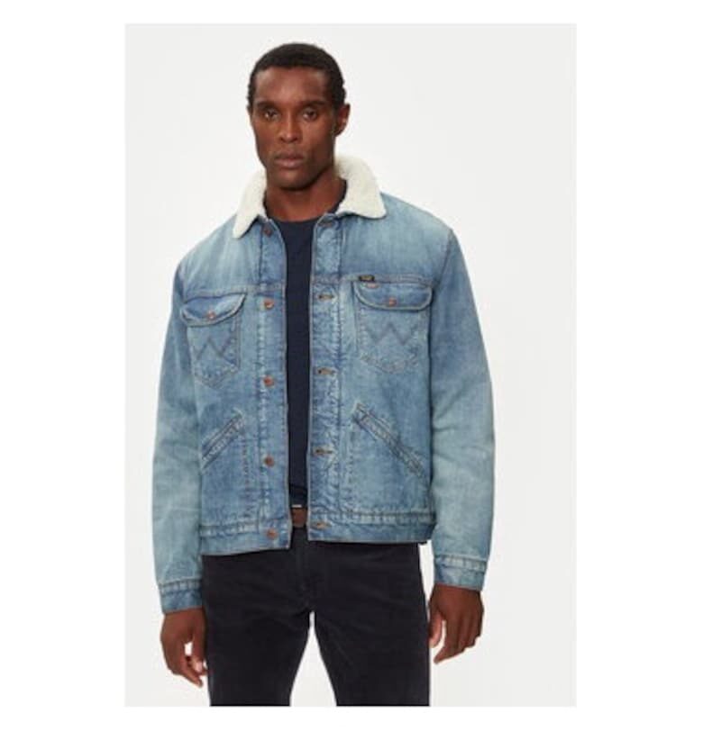 Мъжко яке -  304281037 - Памук - Син - Син Wrangler