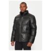 Мъжко яке -  304305009 - Естествена кожа - Черно - Черен Karl Lagerfeld