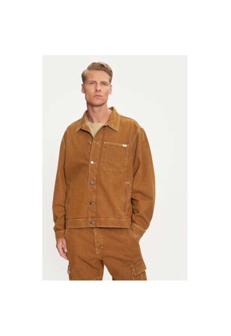 Мъжко яке - 304464737 - Памук - Кафяв - Кафяв Mustang