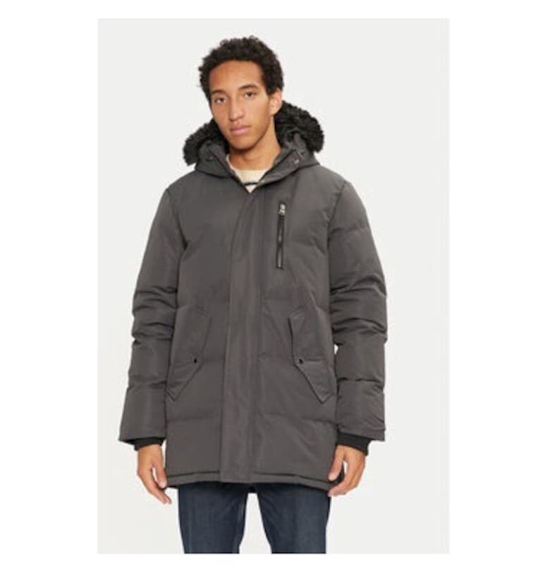 Мъжко яке -  304527081 - Полиестер - Сив - Сив BRAVE SOUL