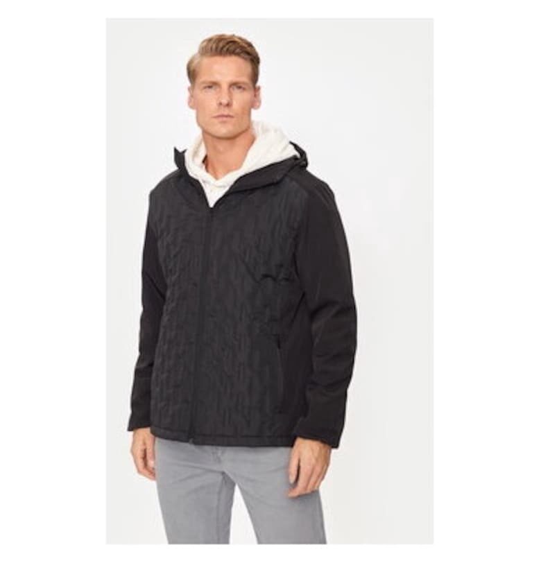 Мъжко яке -  304527210 - Полиестер - Черно - Черен BRAVE SOUL