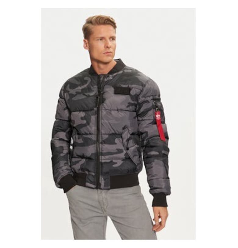 Мъжко яке -  304543654 - Полиестер - Черно - Черен ALPHA INDUSTRIES