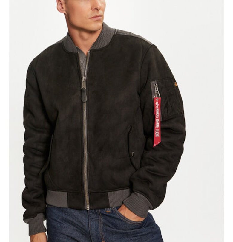 Мъжко яке -  304544002 - Полиестер - Черно ALPHA INDUSTRIES