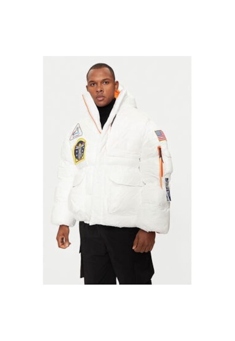 Мъжко яке - 304544095 - Полиетилен - Бяло - Бял ALPHA INDUSTRIES