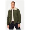 Мъжко яке -  304869792 - Кожено - 24379 - Зелен Schott Nyc