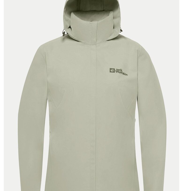 Мъжко яке -  A63902 - полиестер - сиво - Jack Wolfskin