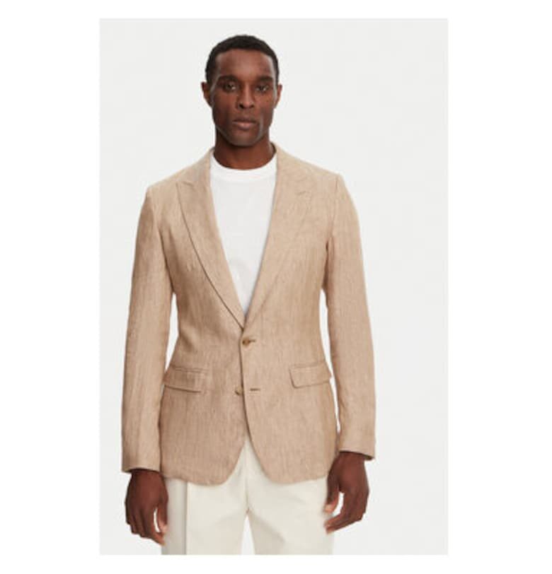 Мъжко яке Dolce Gabbana - G2NW0T FU4L0 - лен - 48 EU - бежово Dolce  Gabbana