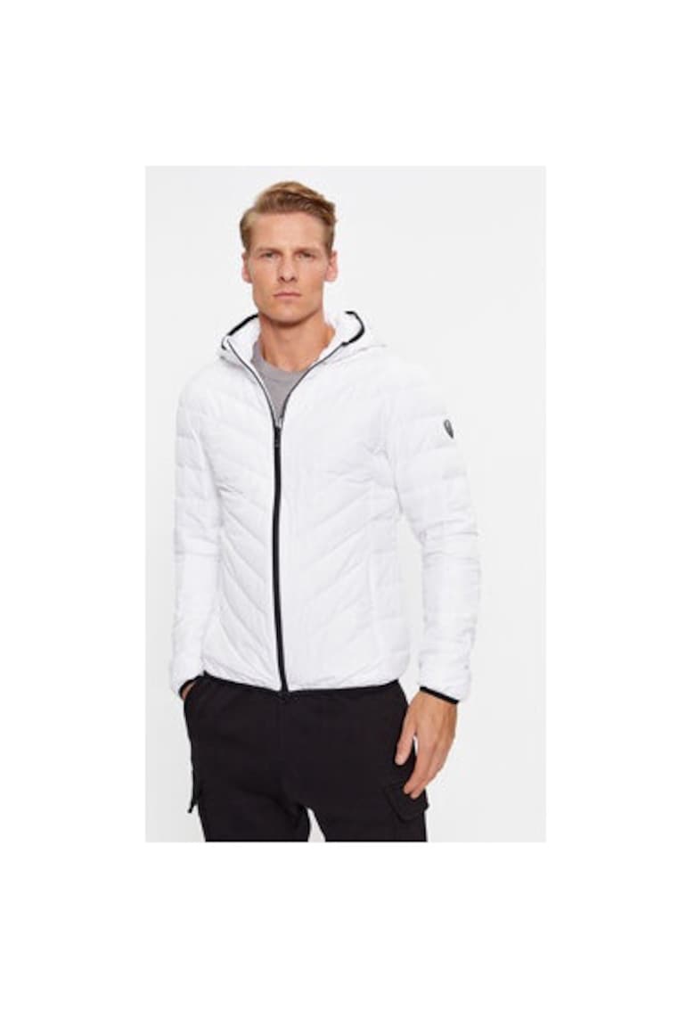 Мъжко яке - Emporio Armani 303081768 - Полиестер - Бял EA7