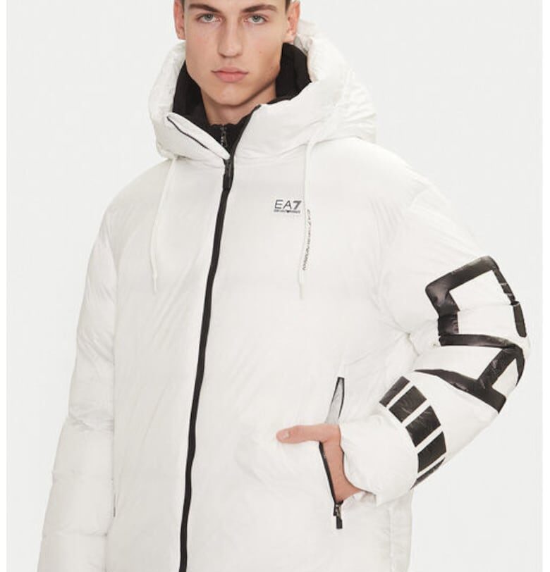 Мъжко яке - Emporio Armani  304211843 - Полиамид - Бял - Бял EA7