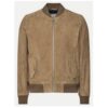 Мъжко яке  M888 - Кожено - Велур - Бежово - Бежов Serge Pariente
