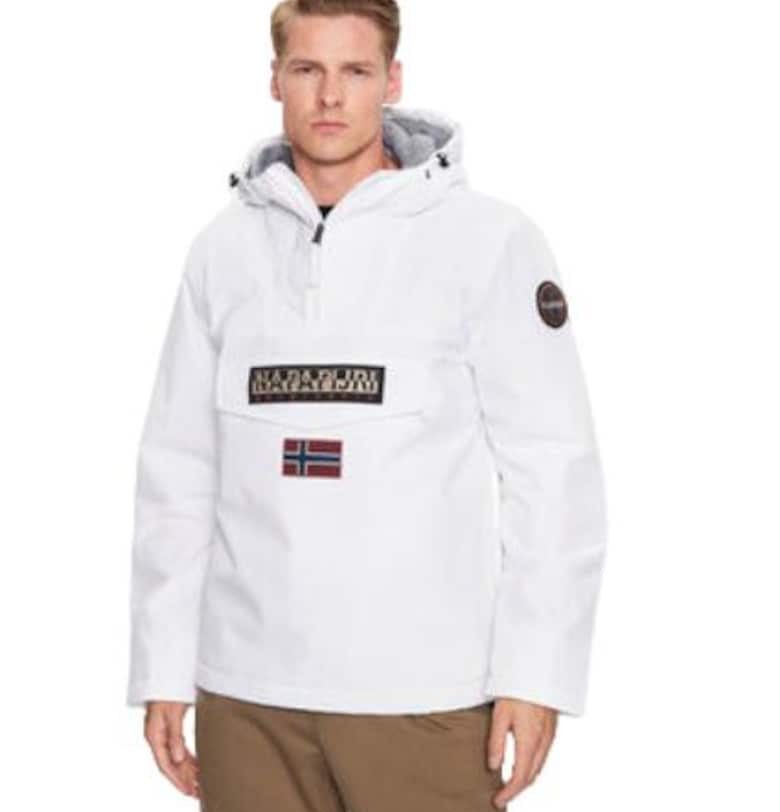 Мъжко яке -  Rainforest Winter 3 - бяло - полиамид - Napapijri