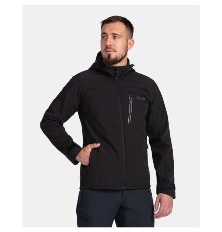 Мъжко яке  Ravio софтшел - Черен KILPI