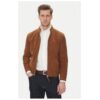 Мъжко яке  SYLVINO VS - Кожено - Велур - Кафяв - Кафяв Serge Pariente