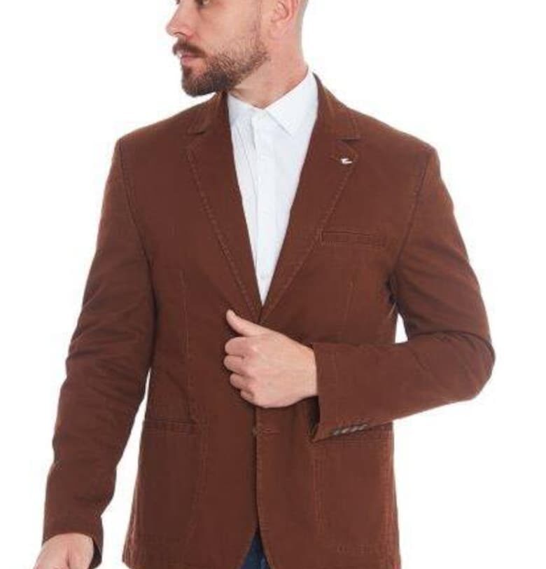 Мъжко яке -  Яке 6447 - Кафяво - Кафяв W Wegener