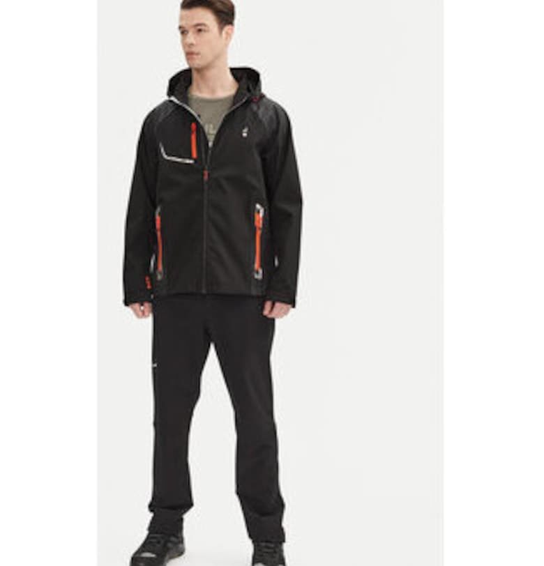 Мъжко яке -  модел Robin - полиестер - черно - 95% полиестер - 5% еластан Aulp