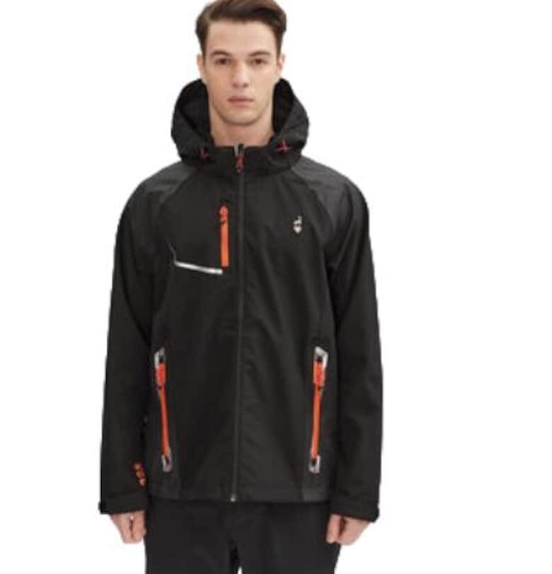 Мъжко яке -  модел Robin - черно - полиестер и еластан Aulp