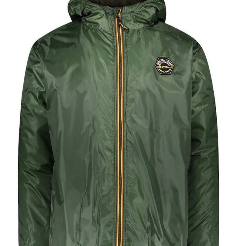 Мъжко яке  пролетно - зелено - полиестер - с качулка - подплатено - Зелен RG512