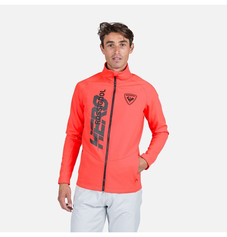 Мъжко яке с цип  New Hero Classique Clim - червено Rossignol