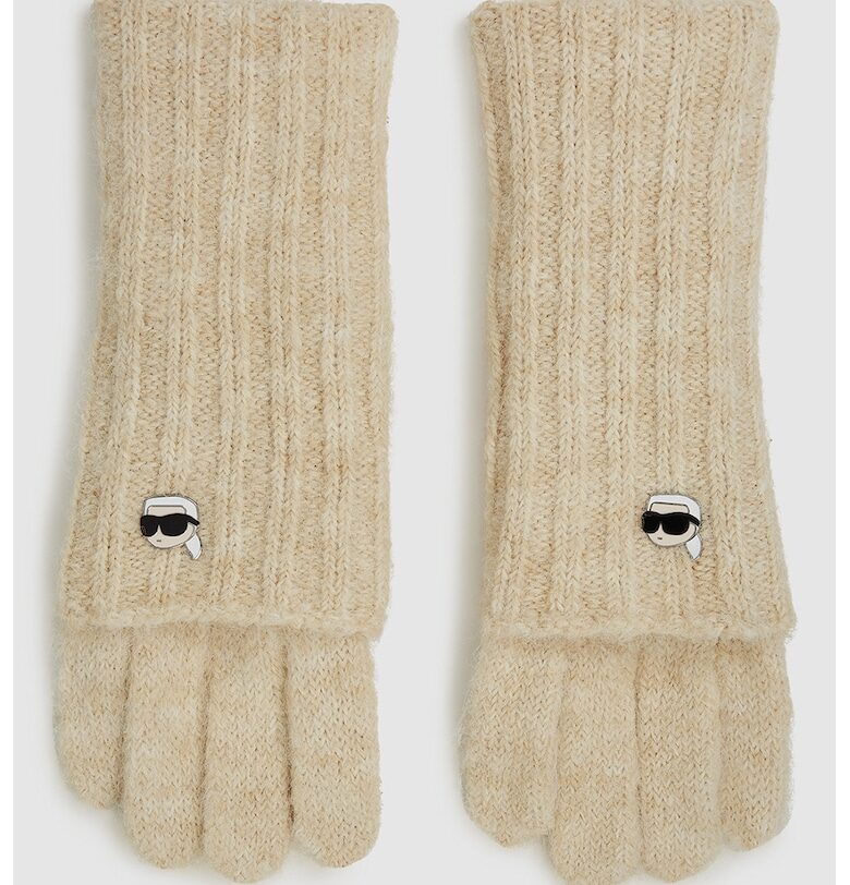 Мъхести ръкавици с вълна Karl Lagerfeld