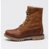 Непромокаеми боти от кожа с плюшена вата Timberland
