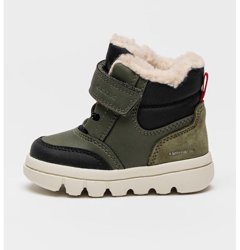 Непромокаеми боти с велкро и велур Geox