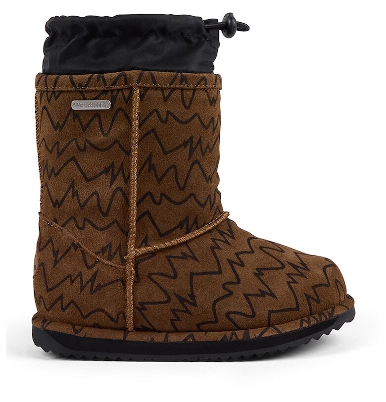 Непромокаеми боти с лесно обуване с принт Emu