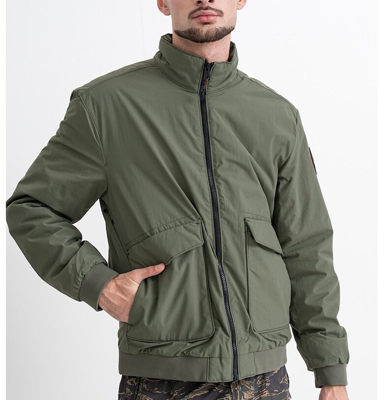 Непромокаемо зимно яке Giovi - Бледо каки Napapijri