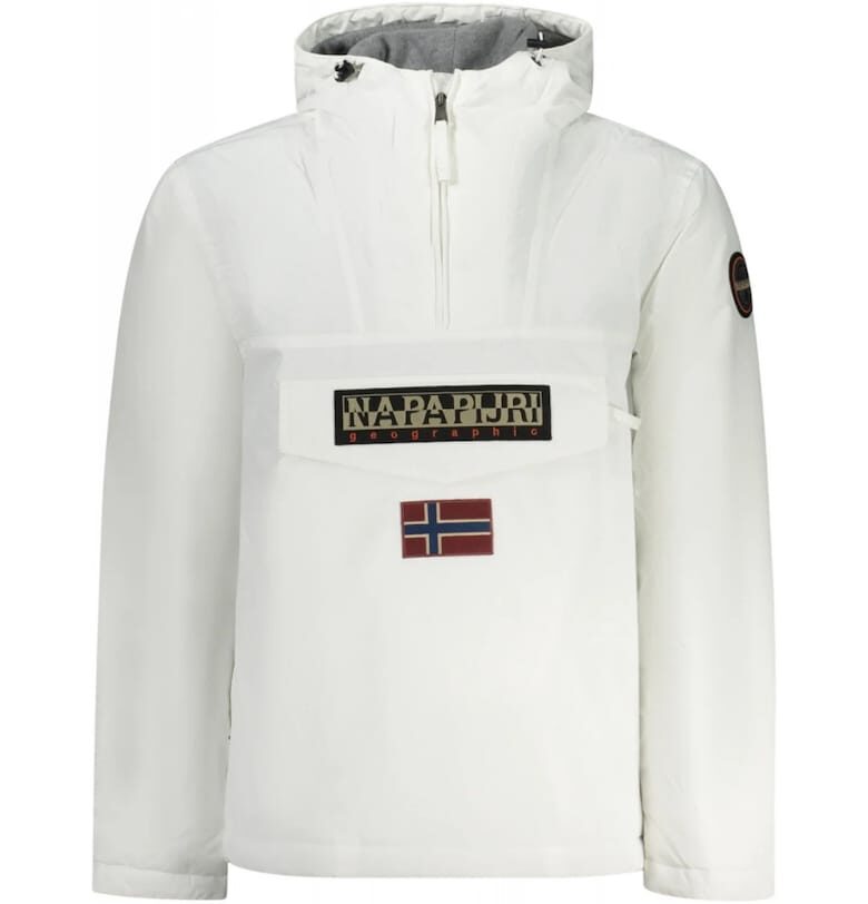 Непромокаемо зимно яке Rainforest с качулка - Бял Napapijri