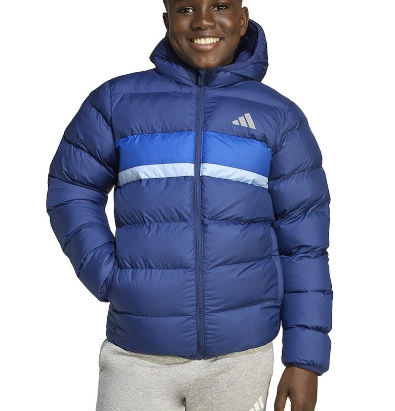 Непромокаемо зимно яке с капитониране - Пастелносин/Тъмносин adidas Sportswear