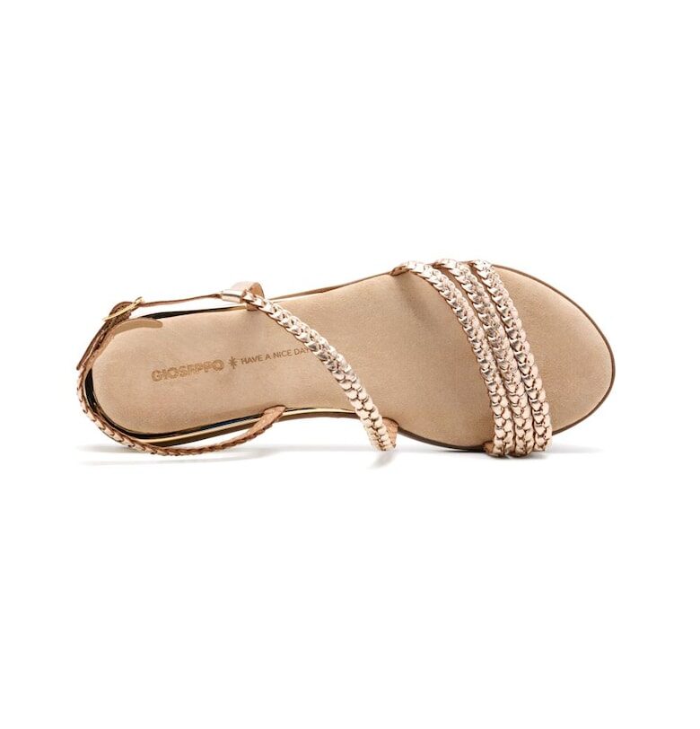 Ниски кожени сандали със сплетен дизайн Gioseppo