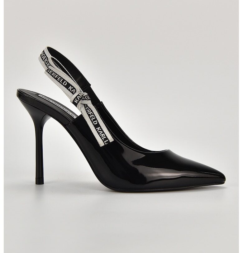 Обувки от лачена кожа с ток стилето Karl Lagerfeld