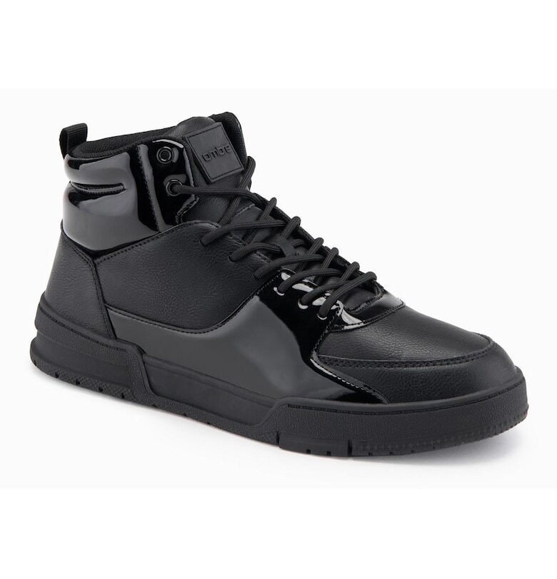 Обувки с блестящи детайли  OM-FOSH-0178 - Високи OMBRE