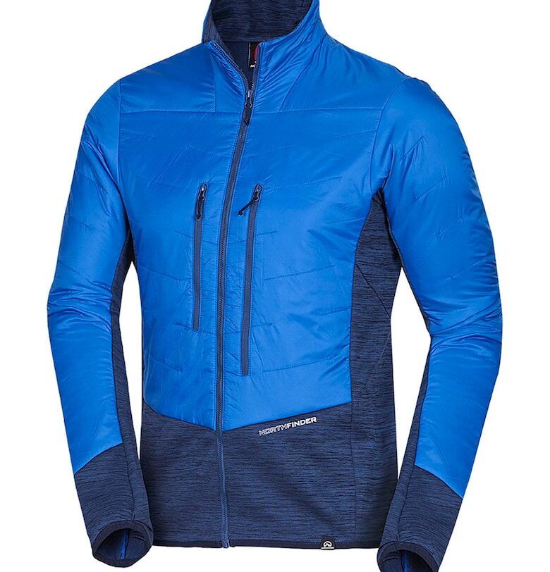 Олекотено яке Bear с джобове с цип - Светлосин/Тъмносин NORTHFINDER