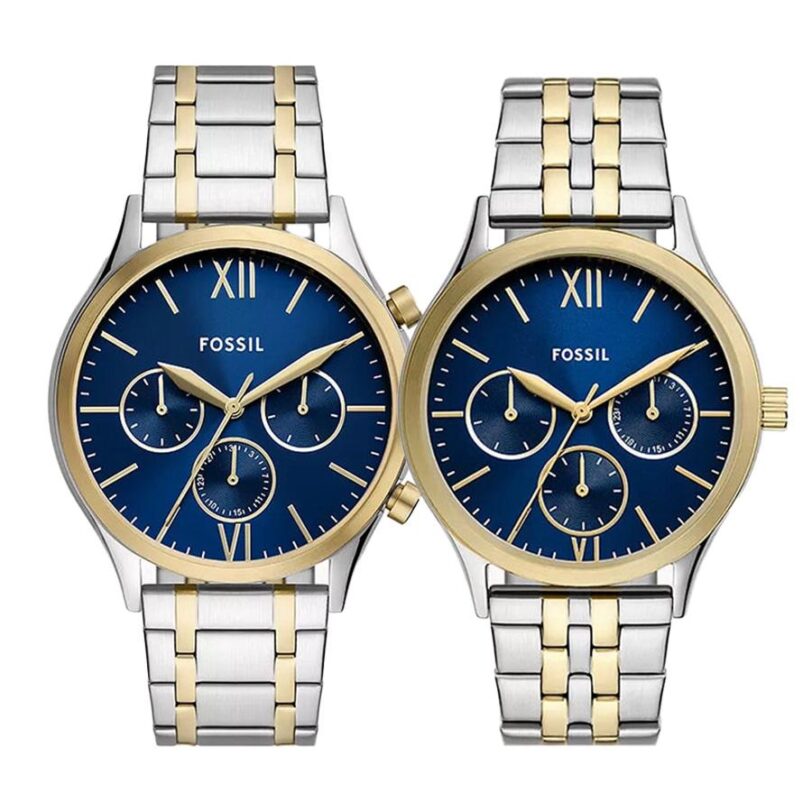 Оригинален Дамски Комплект часовници за двойки Fossil His and Hers BQ2900SET
