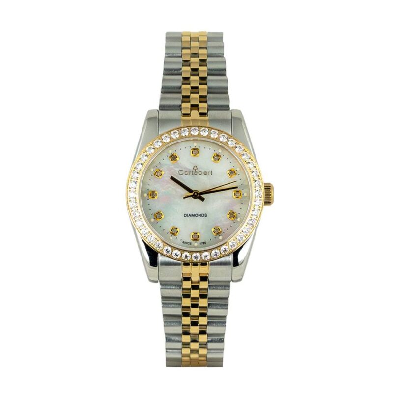 Оригинален Дамски Часовник Cortebert 8128-WGSGS-DIAMOND