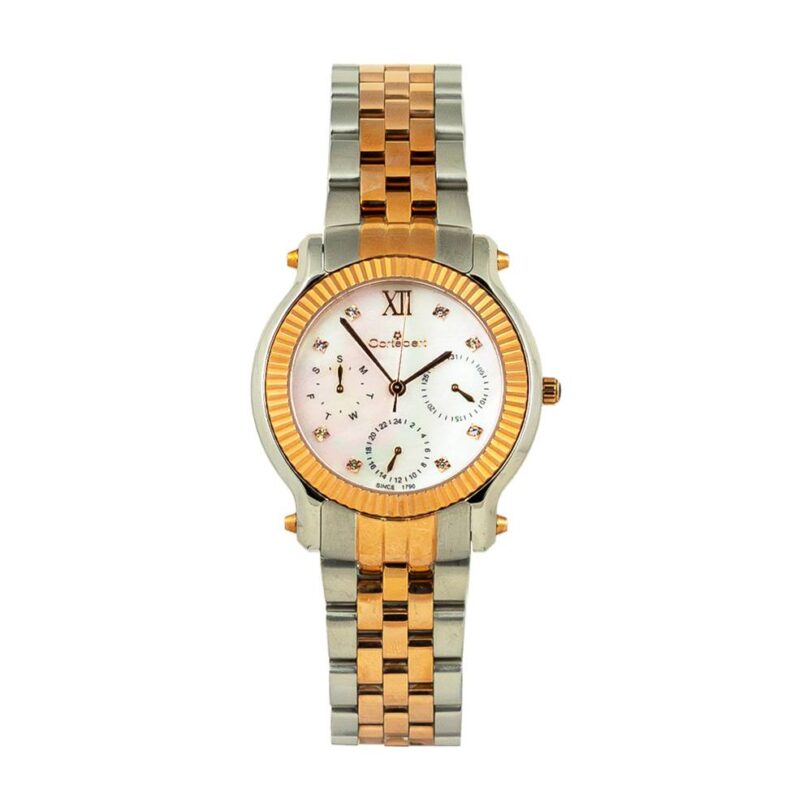 Оригинален Дамски Часовник Cortebert 8137-WRGSRGS-SW DIAMOND