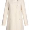 Палто с висока яка - Крем Liu Jo