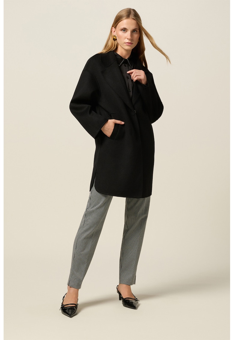 Палто с вълна - Черен Oltre