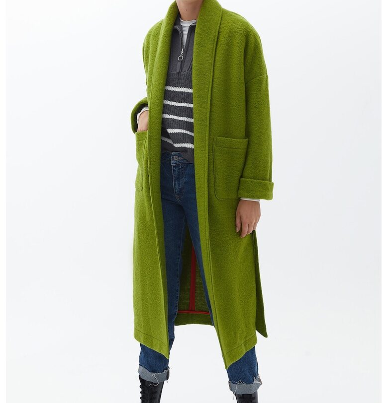 Палто с вълна с колан OXXO