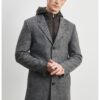 Палто с двойни ревери - Сив меланж ACCo