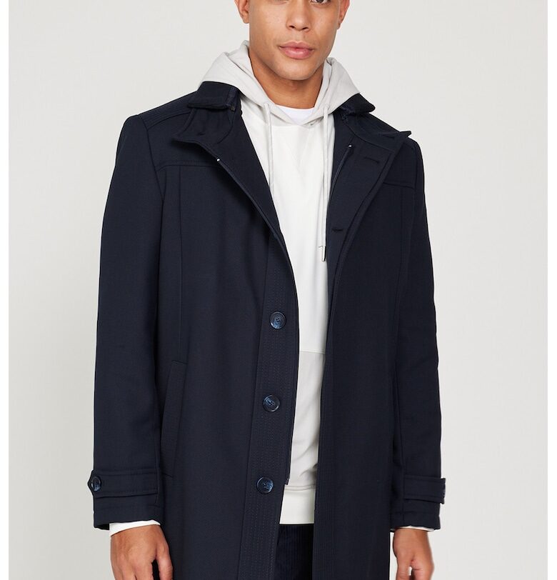 Палто с джобове встрани - Ултрамарин синьо ACCo